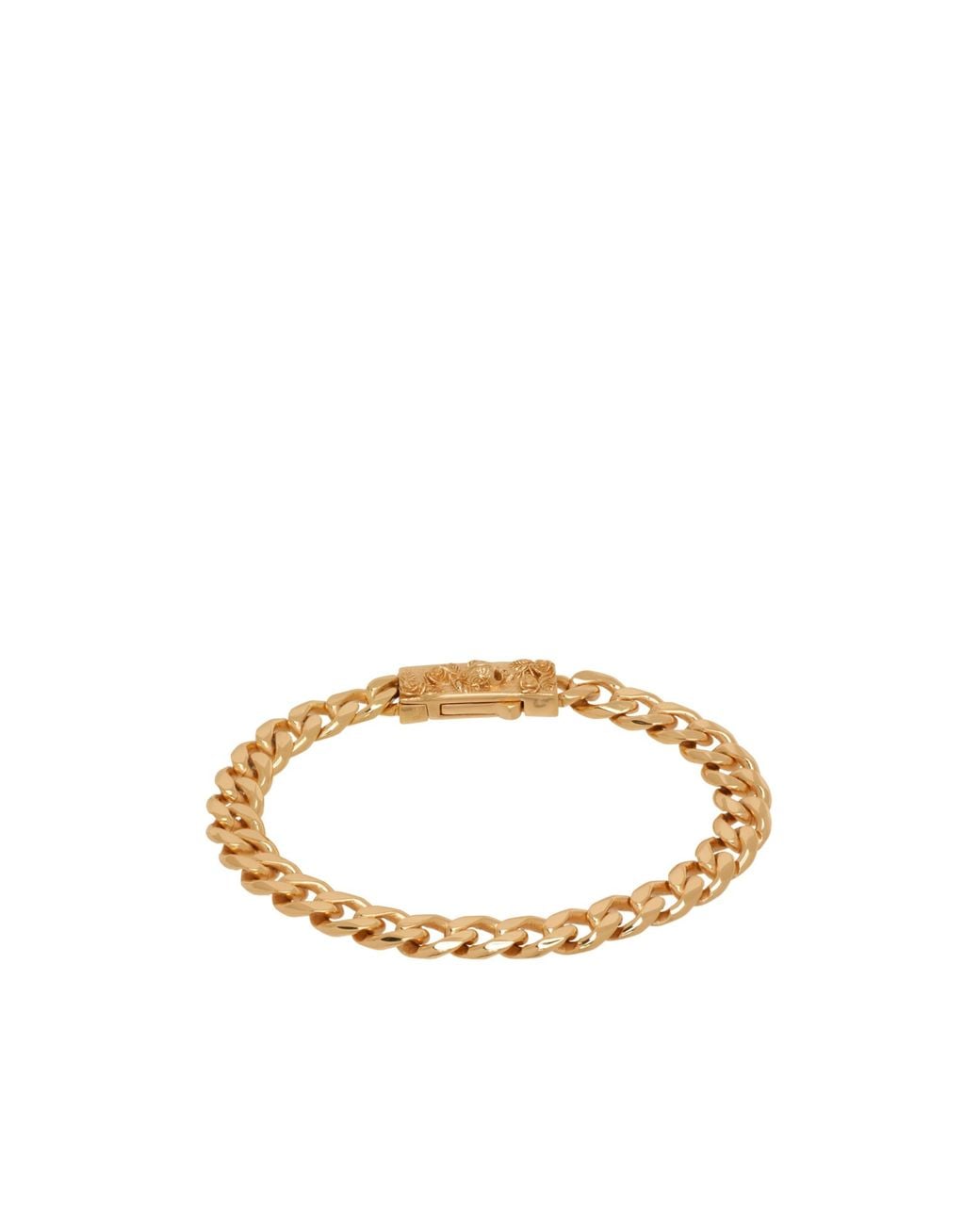 Emanuele Bicocchi Metallic Skull Box-Clasp Chain Bracelet for men