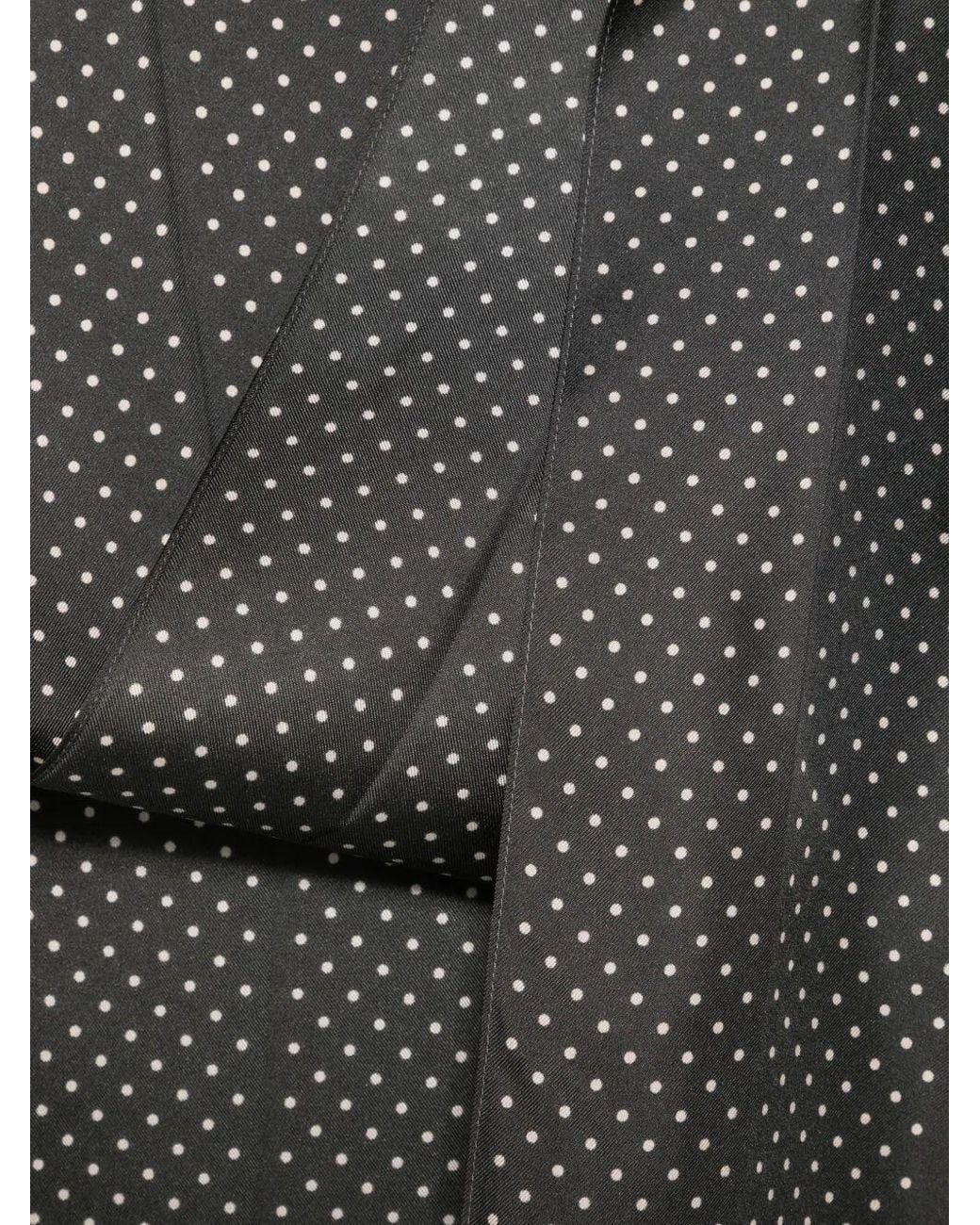 Tom Ford Gray Polka-Dot Scarf for men