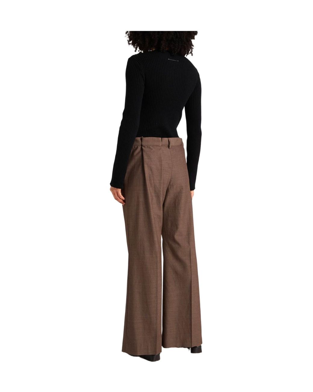 MM6 by Maison Margiela Black Simple And Versatile Knit Sweater