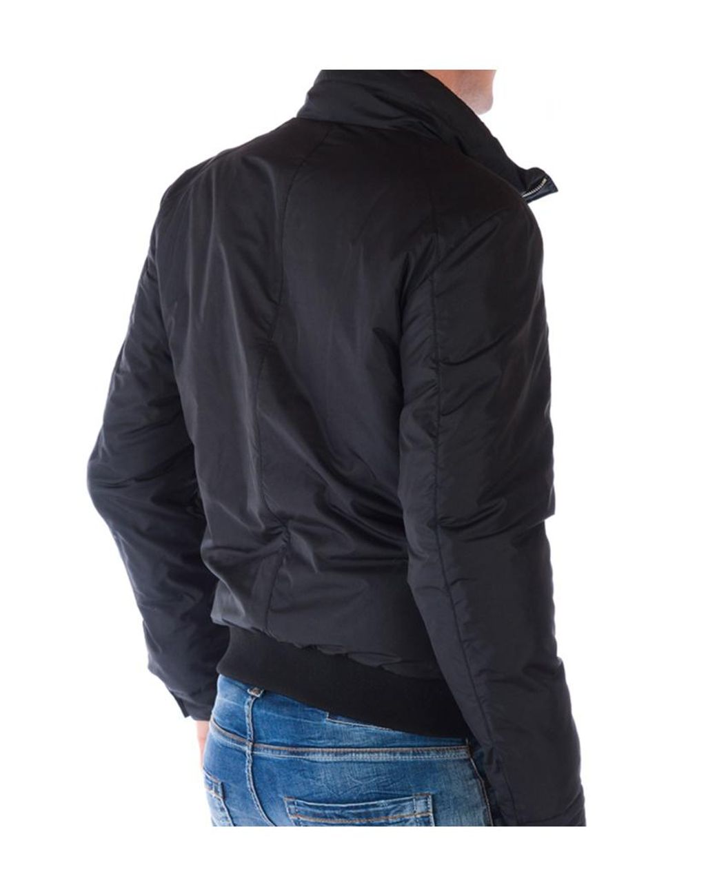 Versace Blue Logo Zipper Casual Jacket for men