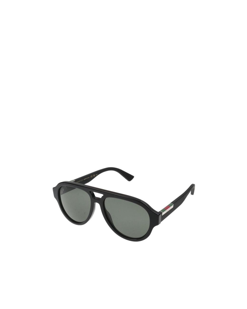 Gucci Green Eyewear Pilot Frame Sunglasses for men