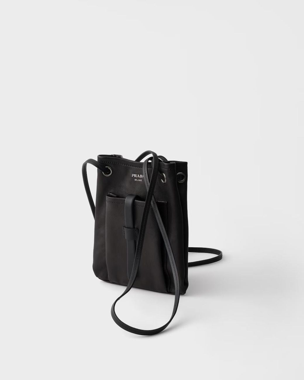 Prada Black Leather Mini Shoulder Bag