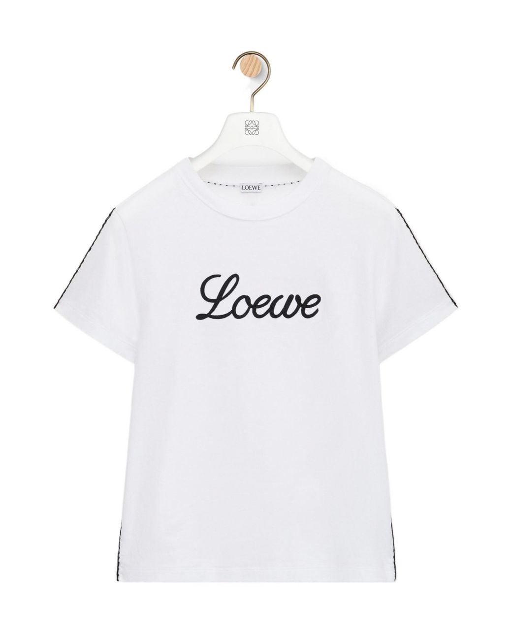 Loewe White T-Shirt With Logo