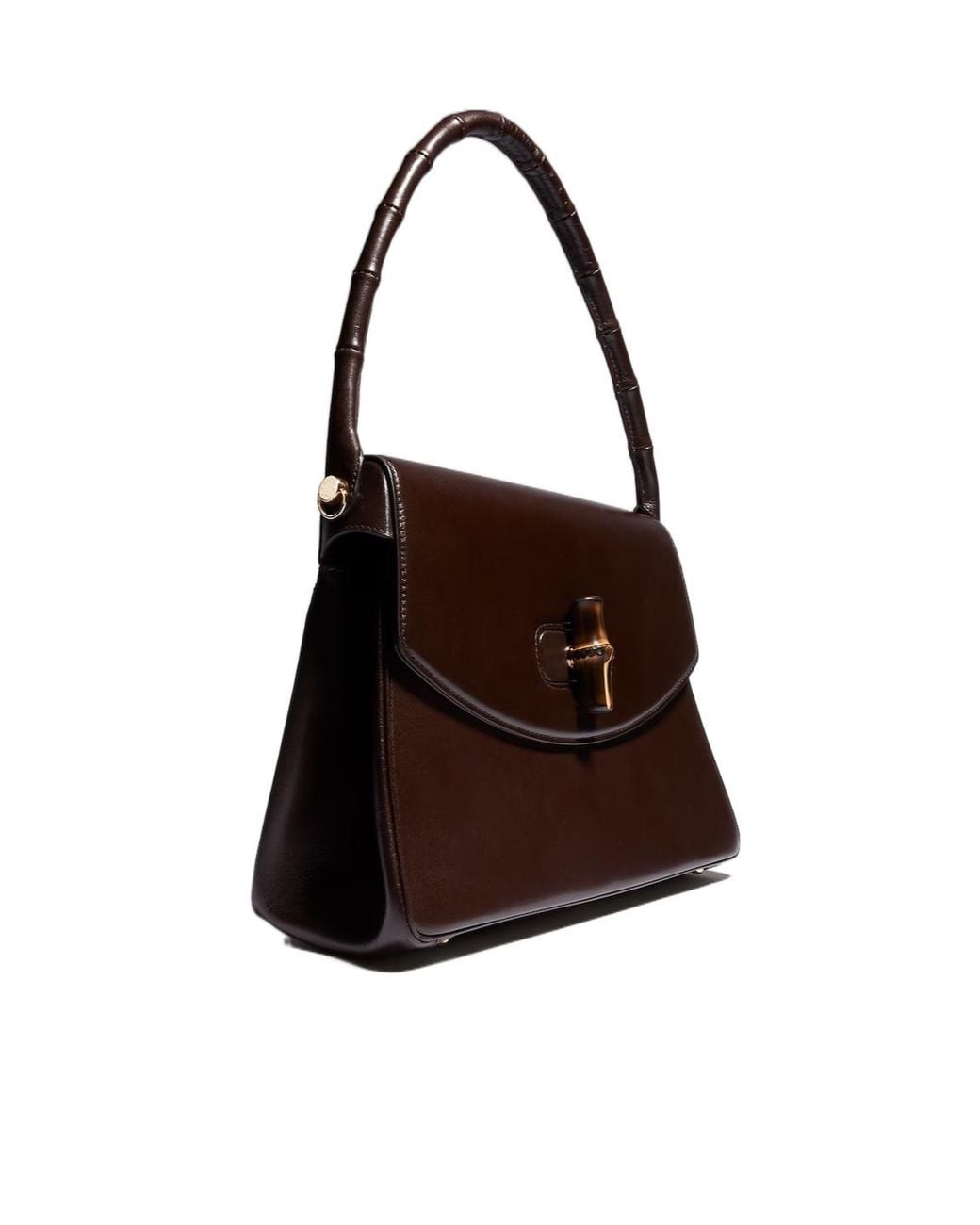 Gucci Brown Bamboo Vendetta Medium Top Handle Bag