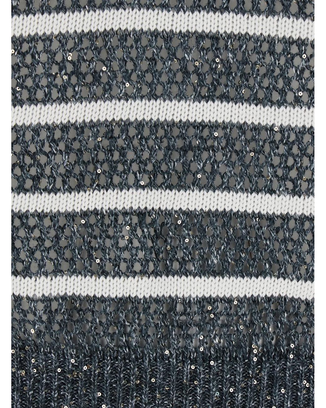 Brunello Cucinelli Black V-Neck Knitted Vest