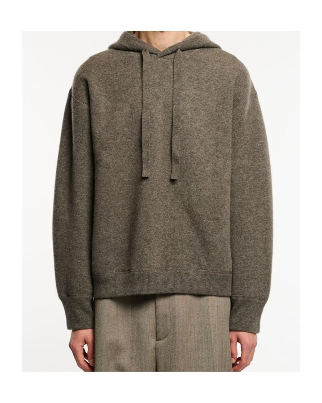 Studio Nicholson Brown Hooded Knit Top for men