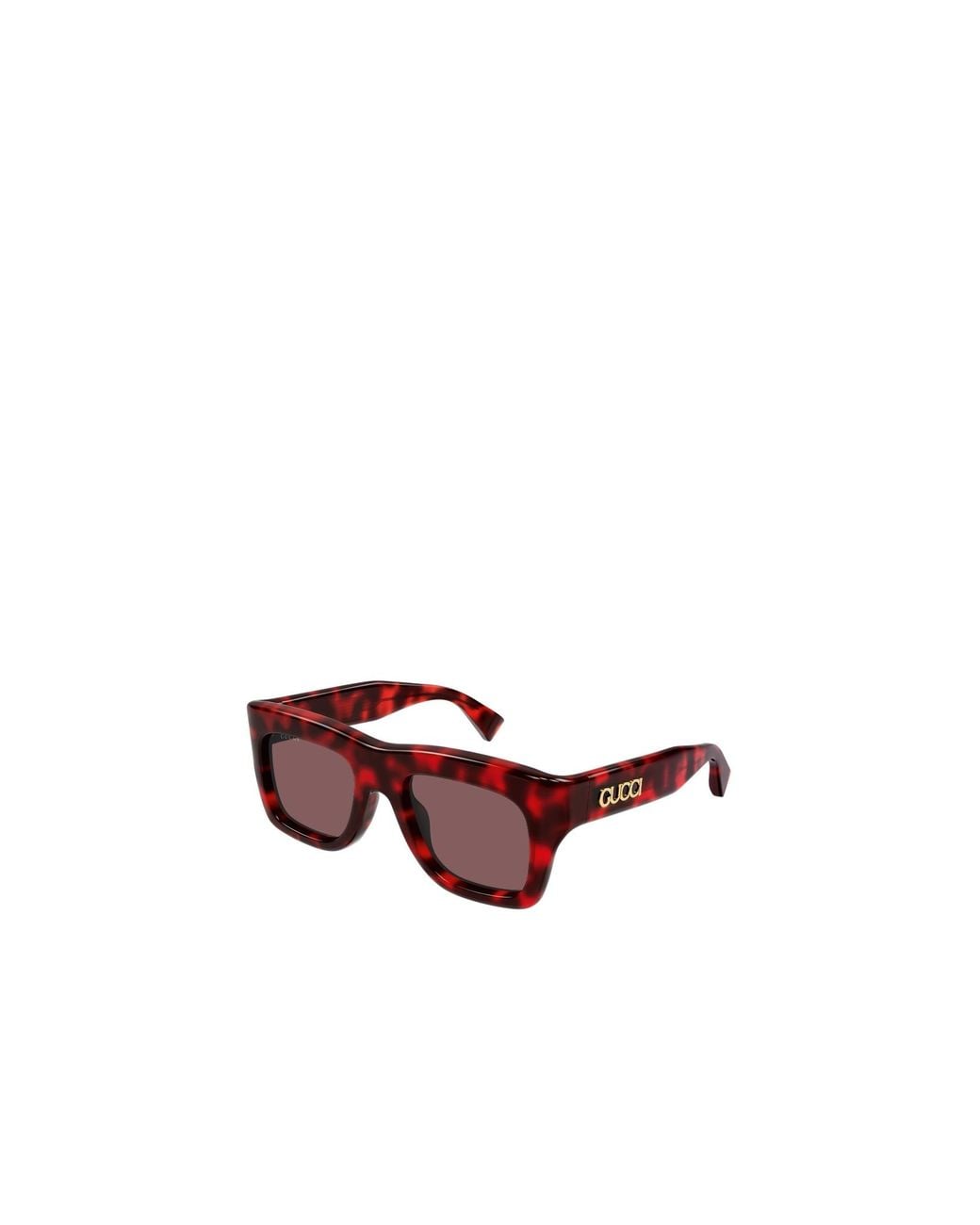 Gucci Red Eyewear Square Frame Sunglasses for men
