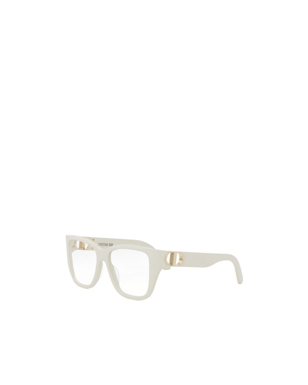 Dior White Eyewear Square Frame Glasses for men