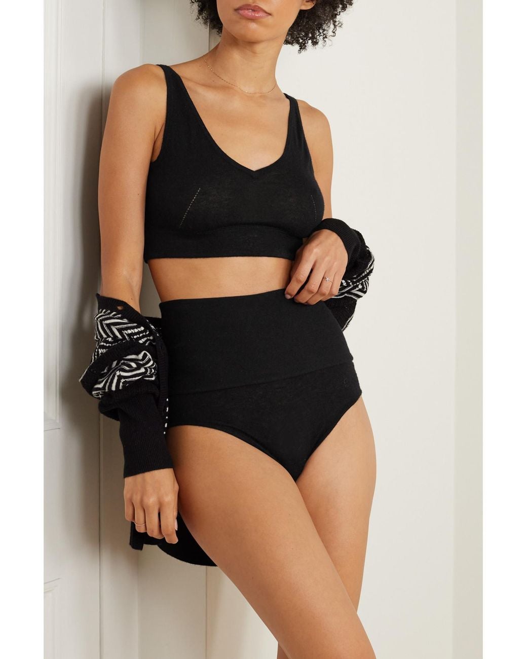 Eres Black Precise Cashmere Briefs