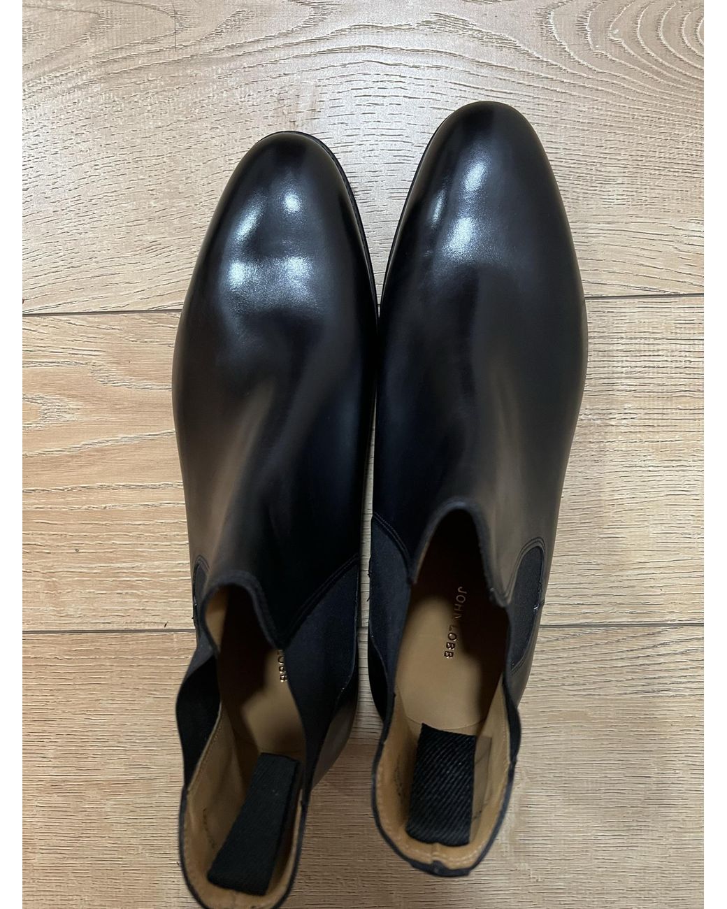 John Lobb Black Elasticated Panel Boots for men