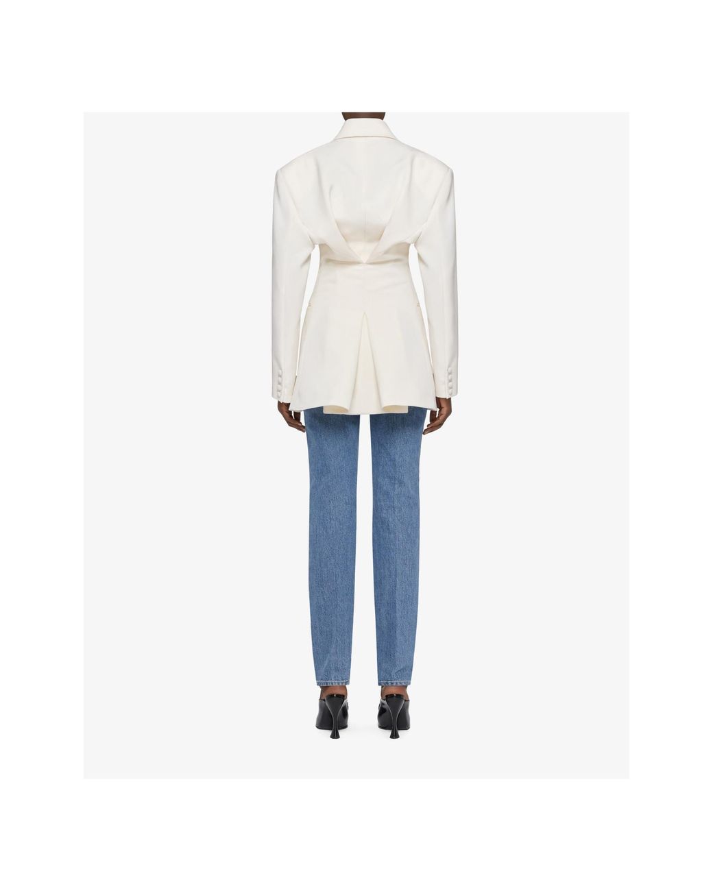 Givenchy White Double-Breasted Blazer