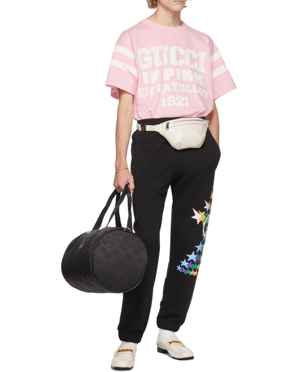 Gucci Blue Star-Print Track Pants for men