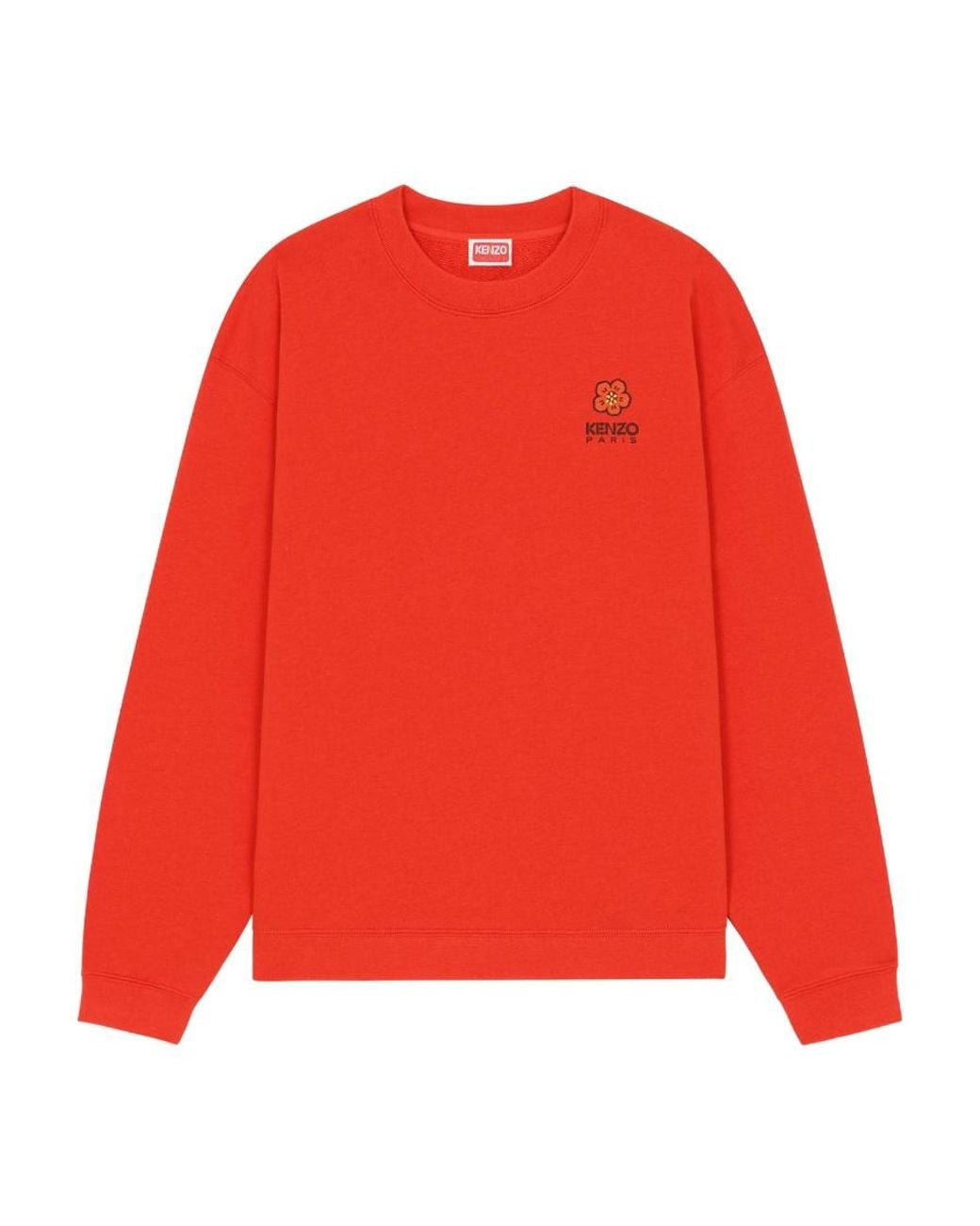 KENZO Red 'Boke Flower' Crest Sweatshirt