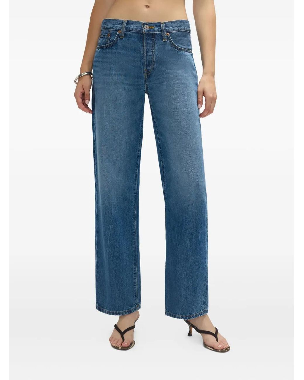 Re/done Blue Thrasher High-Waist Jeans