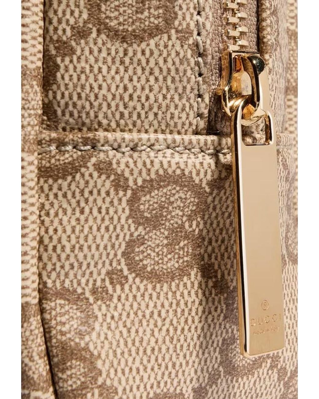 Gucci White Medium Cosmetic Case With Web