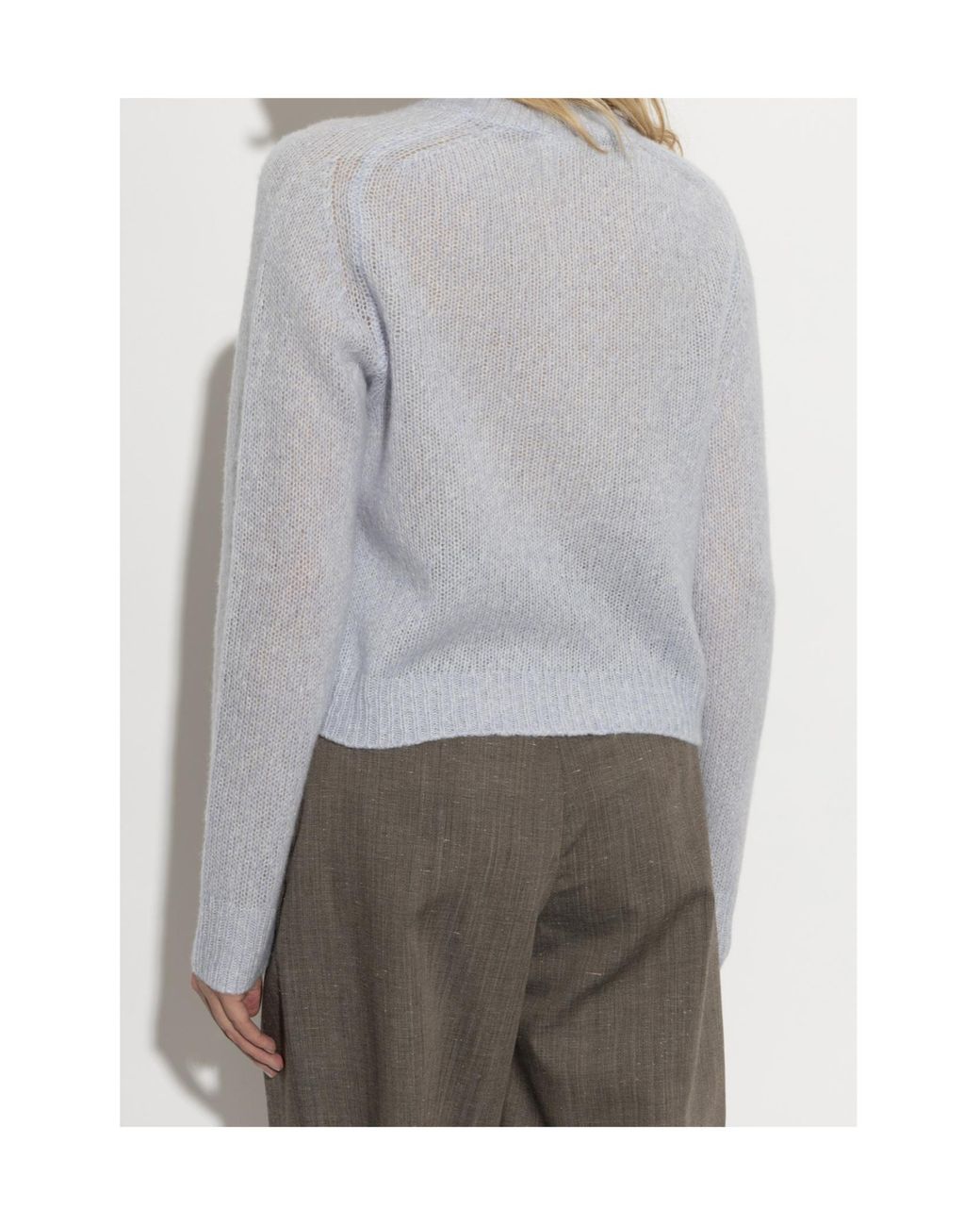 Lisa Yang White Solene Ribbed Knitted Sweater
