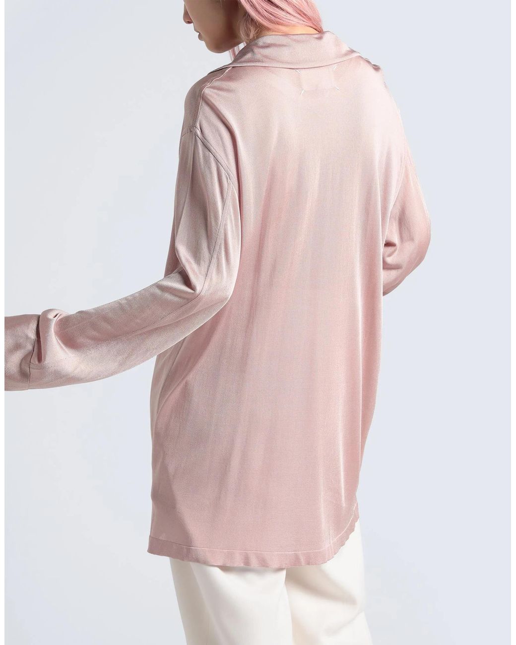 Maison Margiela Pink Solid Lightweight Knit Cardigan