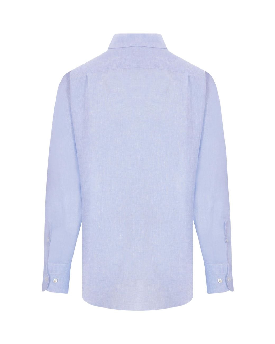 Loro Piana Blue Long Sleeved Buttoned Shirt for men