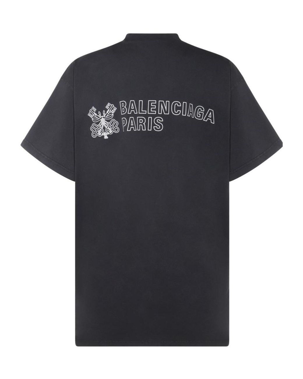 Balenciaga ロゴ プリント クルーネック T シャツ in Black for Men | Lyst