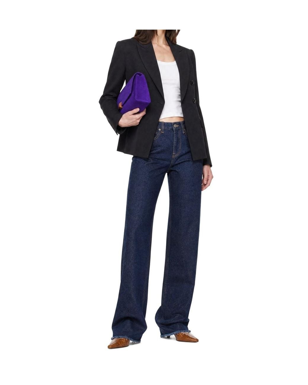 Frankie Shop Blue Dalston Five-Pocket Jeans