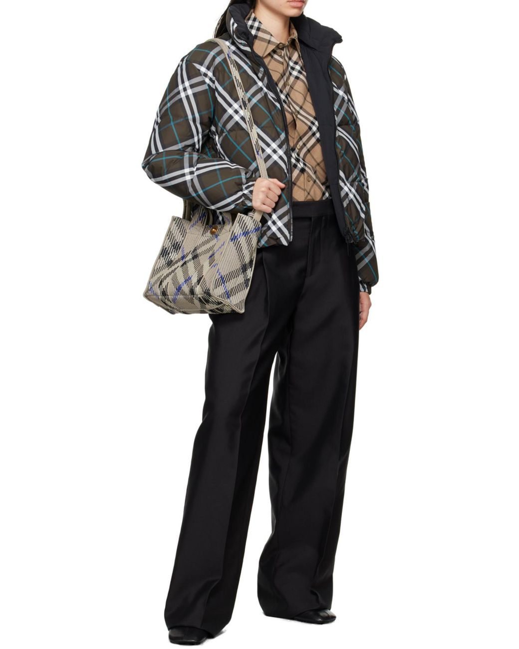 Burberry Multicolor Reversible Checked Puffer Jacket
