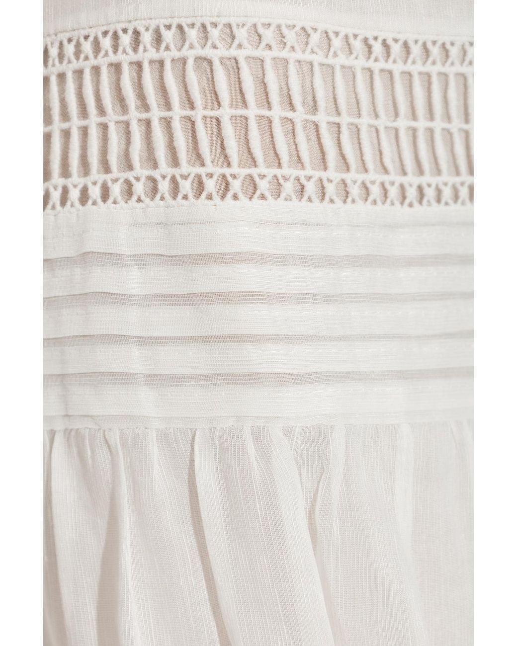 Isabel Marant White Short Sleeve Dress