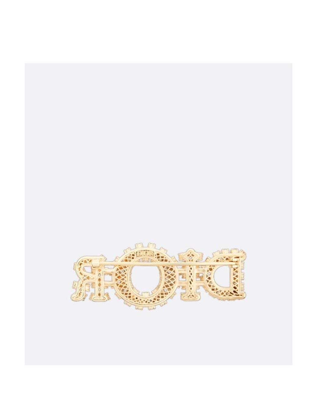 Dior Metallic Lady Brooch