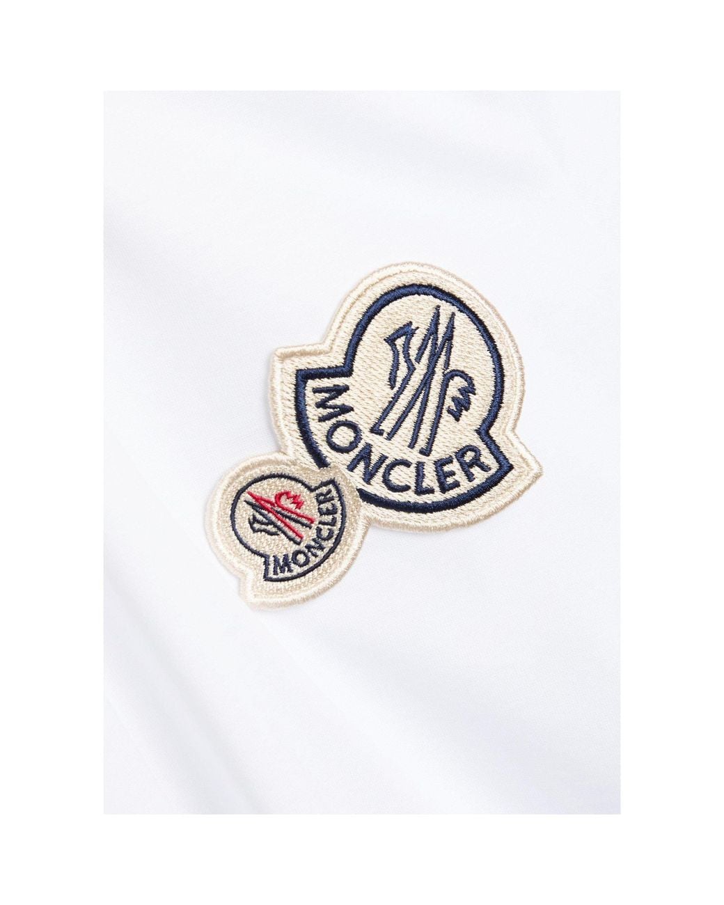 Moncler White Cotton Short-Sleeve T-Shirt for men