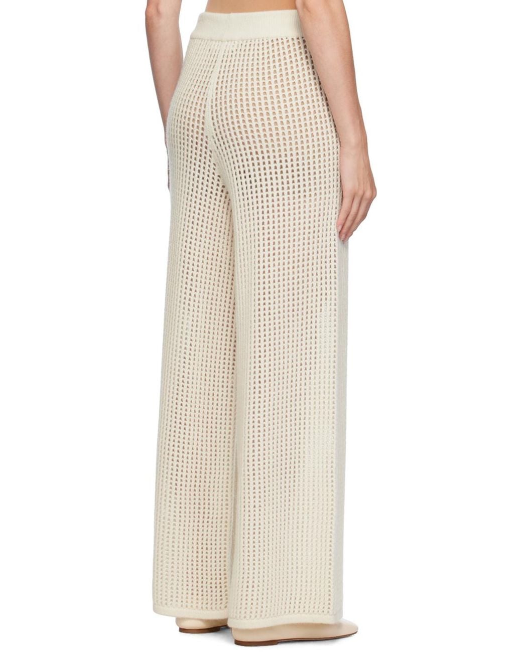 Lisa Yang White Mei Wide Leg Pants