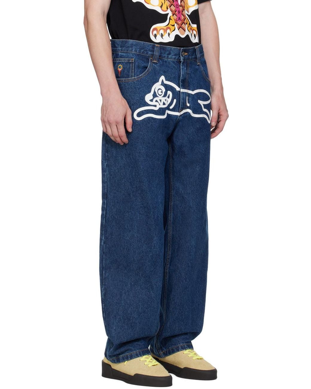 ICECREAM Blue Running Dog Double Scoop Jeans for men