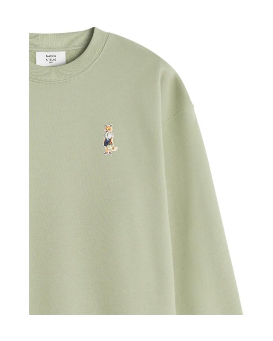 Maison Kitsuné Green Maison Kitsuné Dressed Fox Logo Sweatshirt