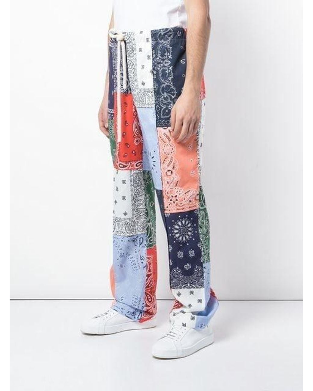 Loewe Red Patch Design Sweatpants for men
