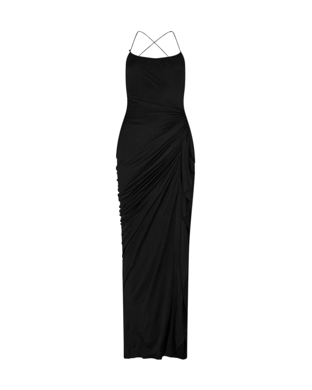 Versace Black Spaghetti Strap Dress