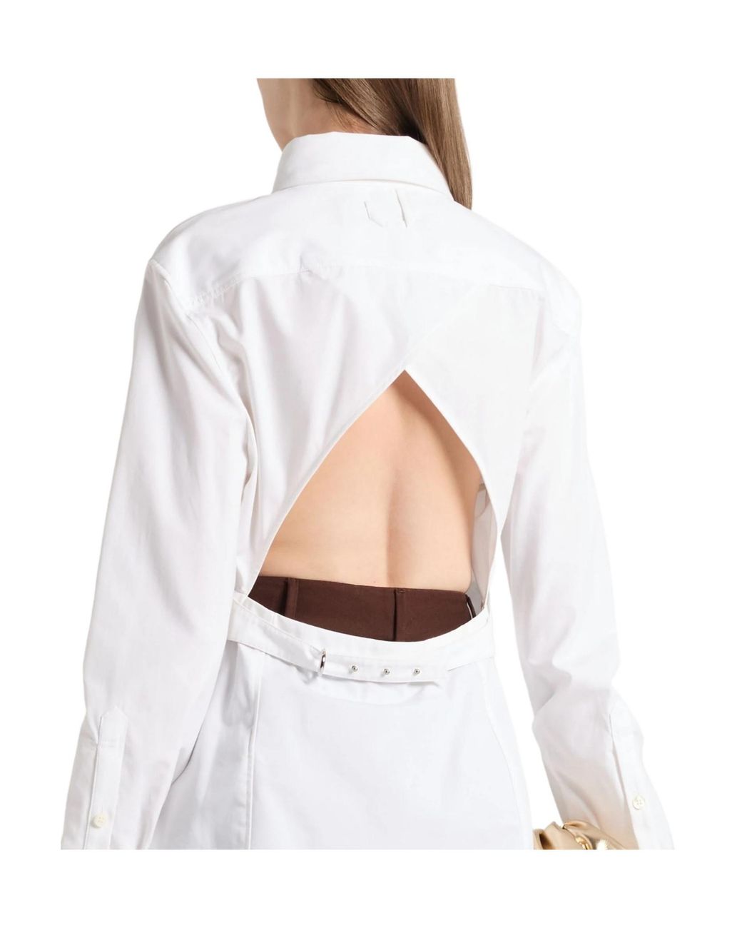 Jacquemus White Minimalist Long-Sleeve Shirt
