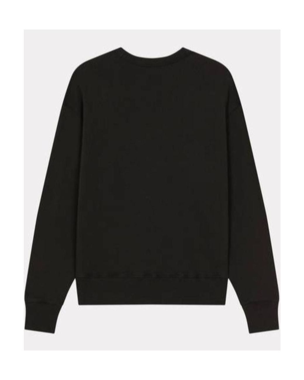 KENZO Black Archive Logo Embroidered Crewneck Sweatshirt for men