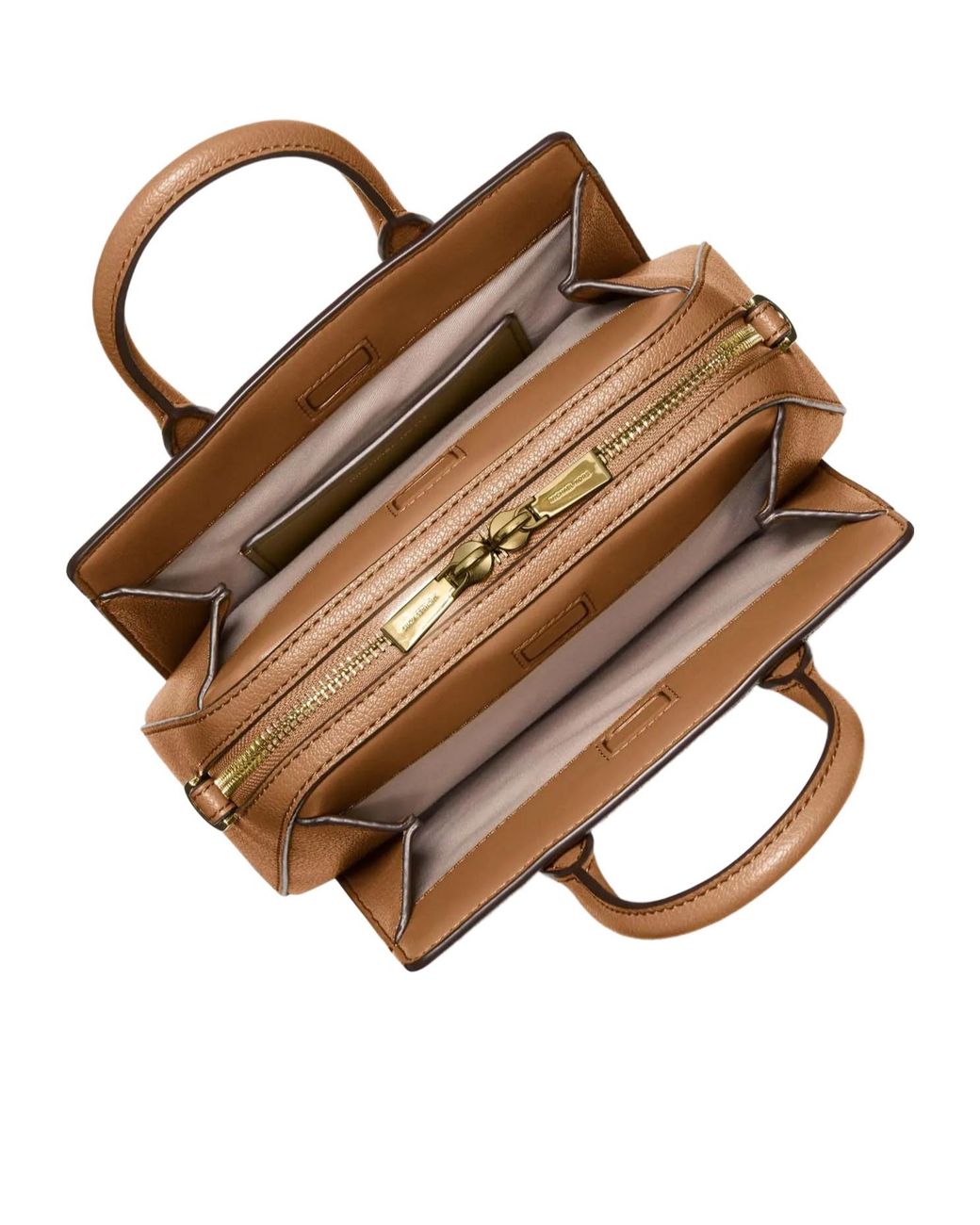 Michael Kors Brown Michael Laila Extra-Small Signature Logo Crossbody Bag