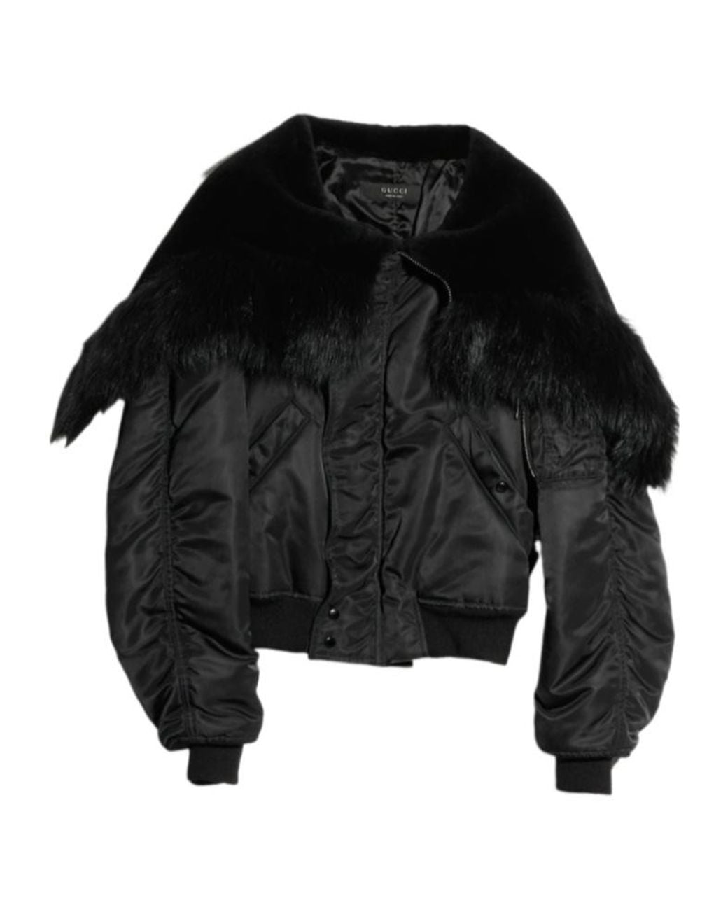 Gucci Black Padded Bomber Jacket