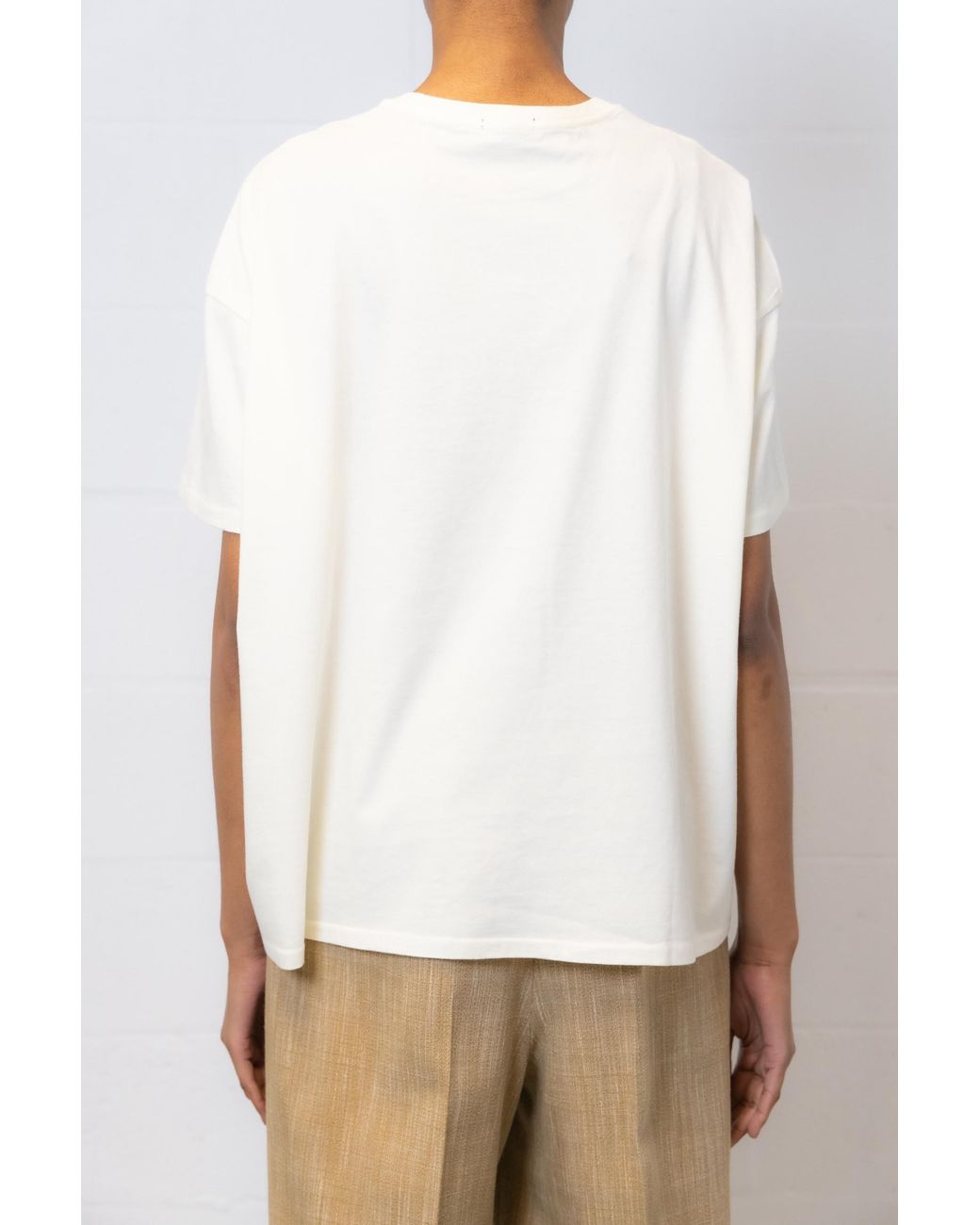R13 White Seamless T-Shirt