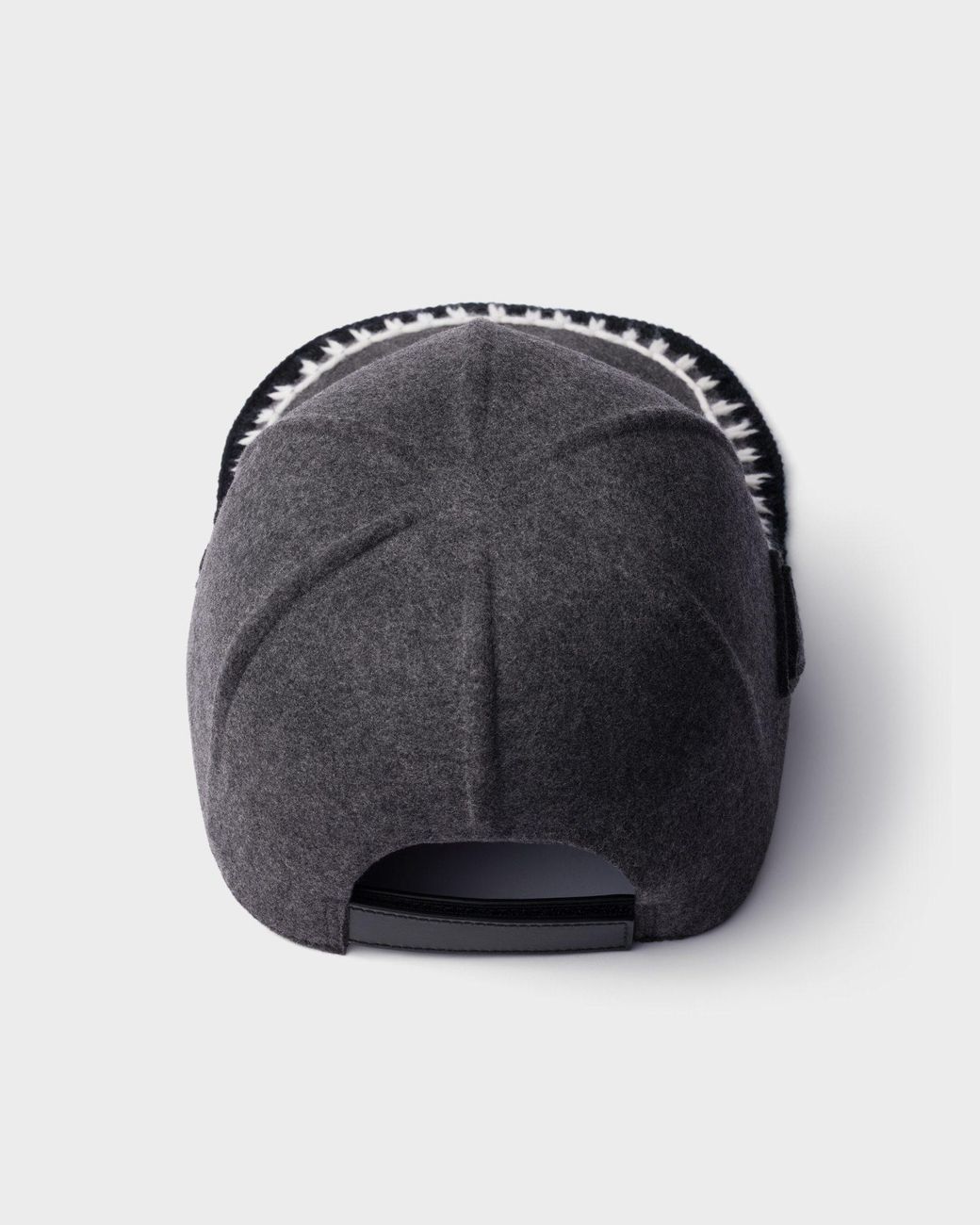Prada Blue Felt Baseball Cap
