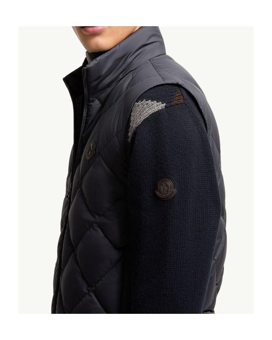 Moncler Gray Chobe Diamond Quilted Down Vest for men