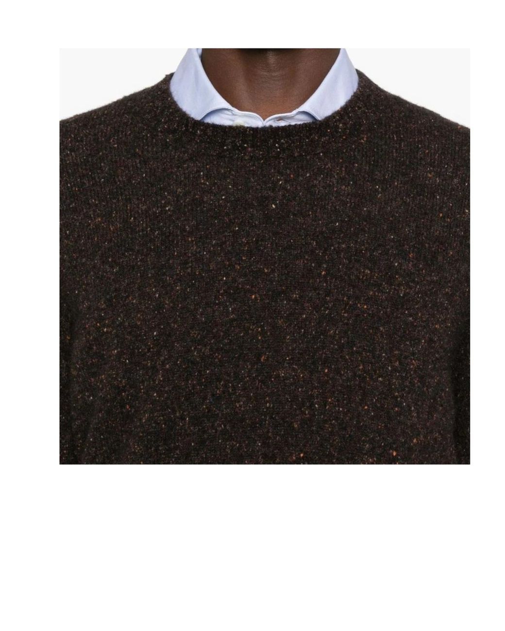 Brunello Cucinelli Orange Cashmere-Blend Jumper for men