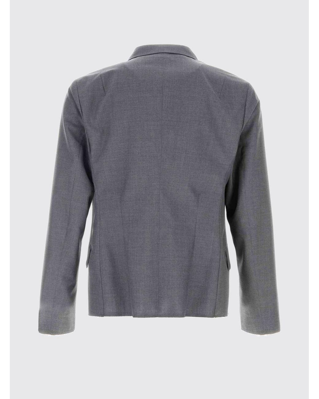Jil Sander Gray Single-Breasted Tailored Jacket for men