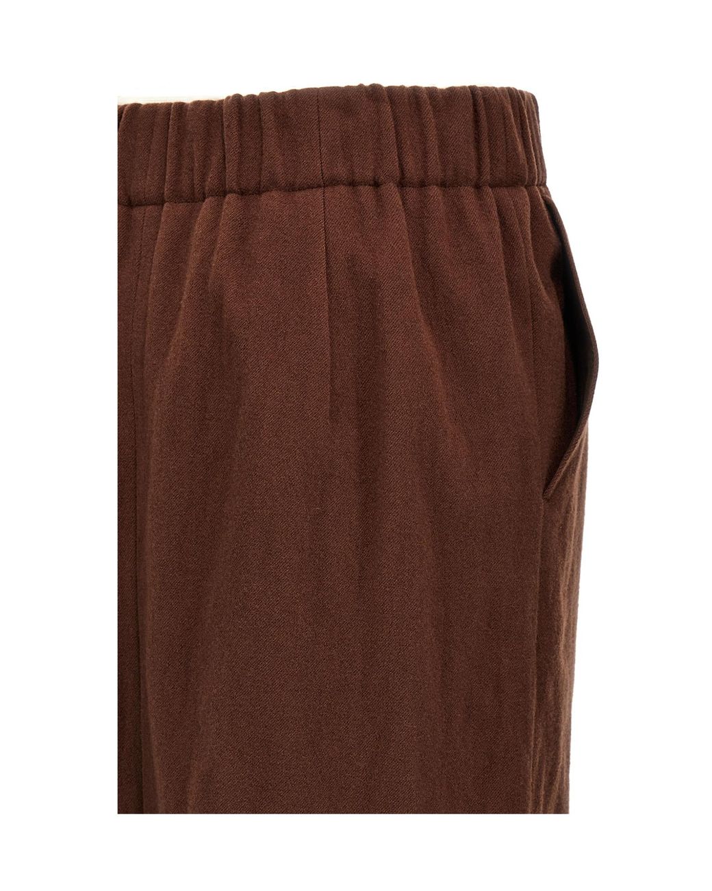 Dries Van Noten Brown Safya Elasticated Waist Skirt