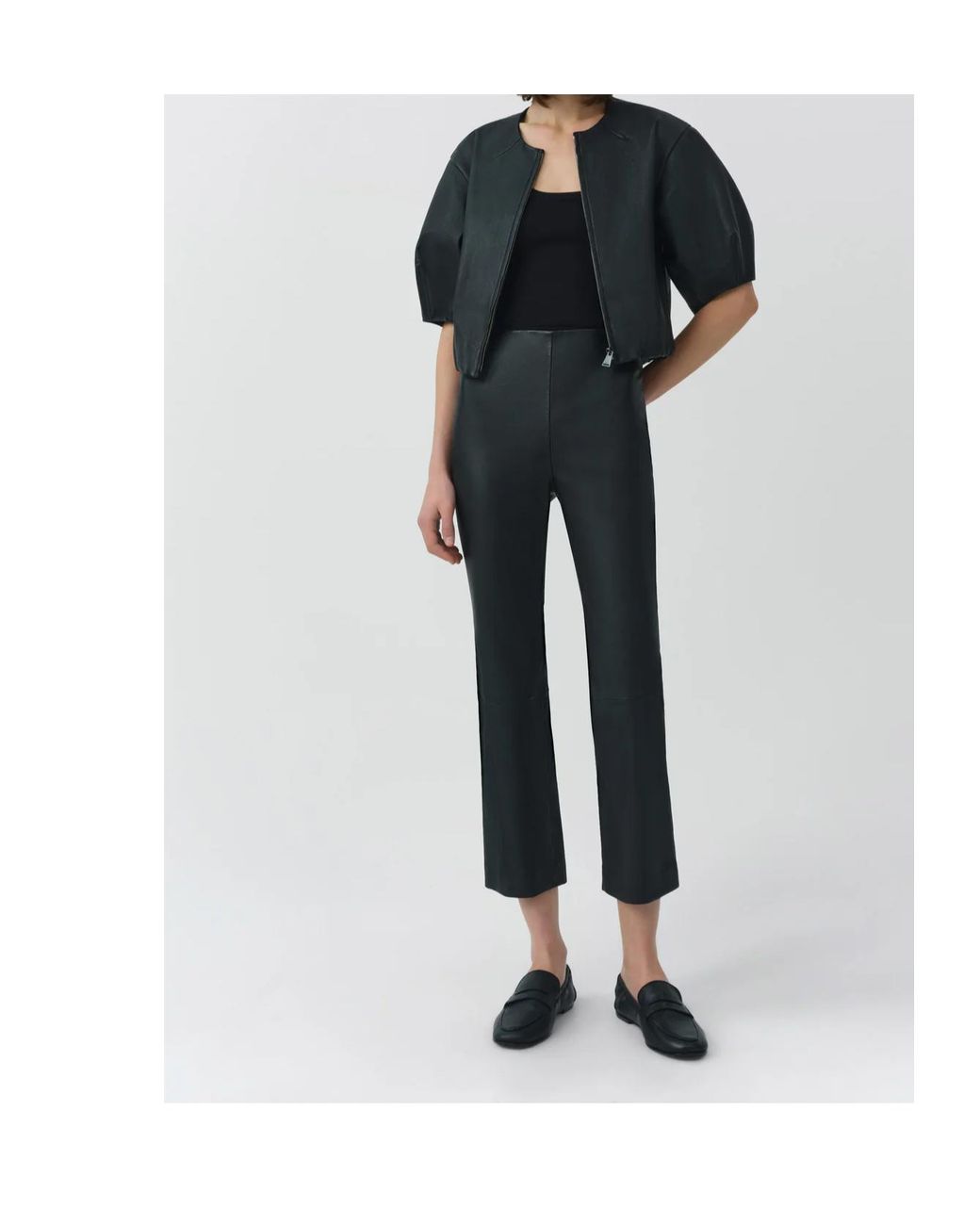 Jonathan Simkhai Black Cropped Casual Trousers