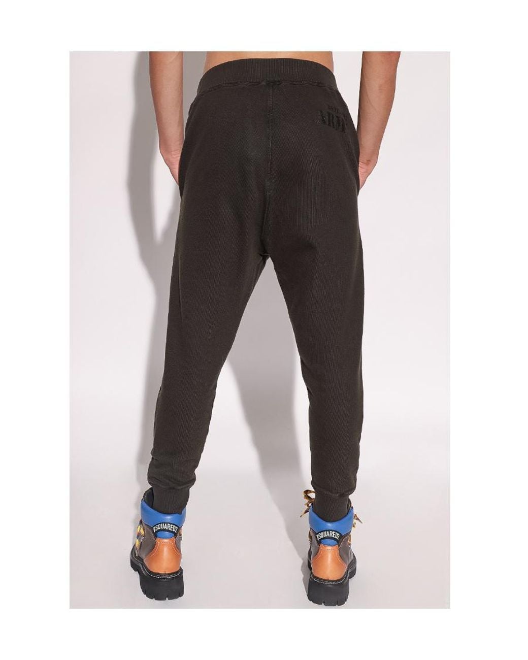 DSquared² Black Elastic Waist Jogging Pants for men