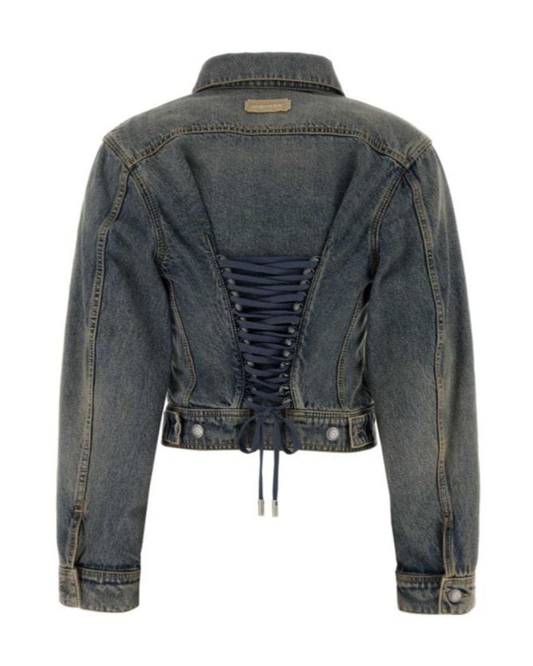 McQueen Gray Buttoned Denim Jacket