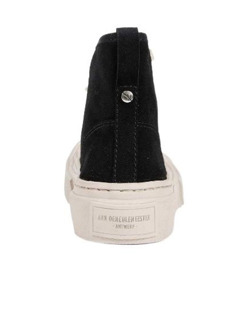Ann Demeulemeester Black Sarin Vulcanized Mid-Top Sneakers for men