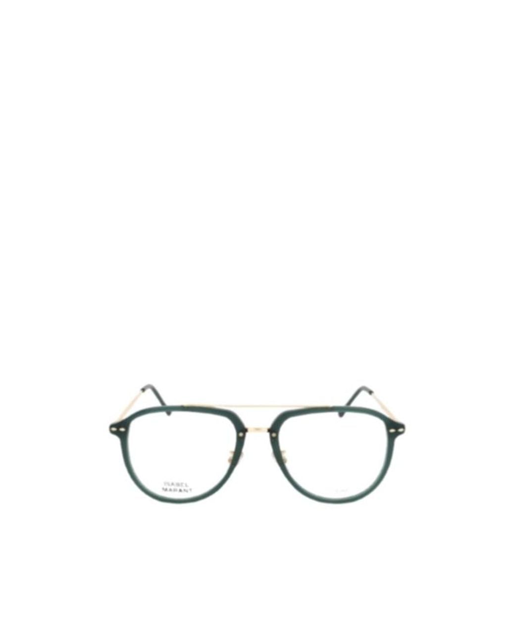 Isabel Marant Metallic Full-Rimmed Plano Lenses