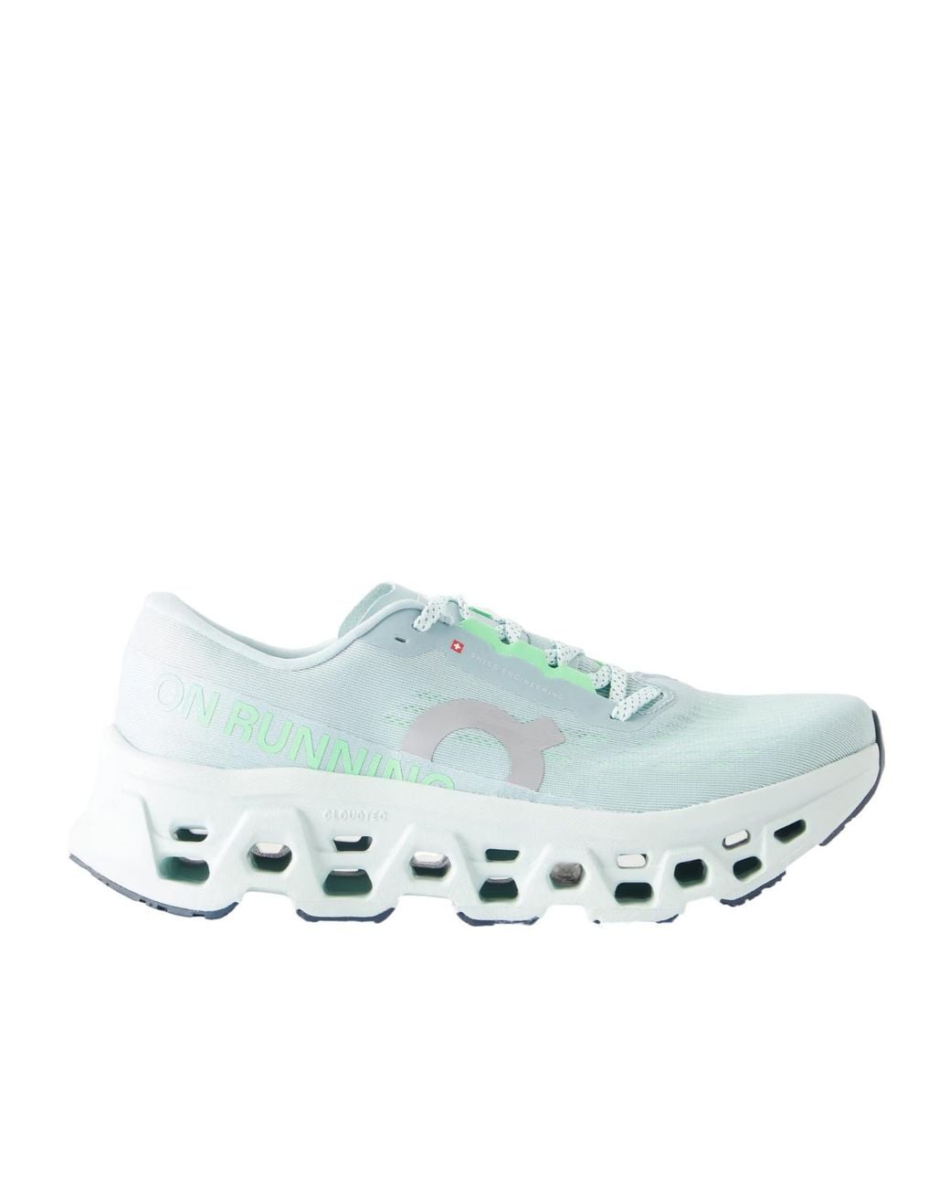 On Shoes Blue Rubber-Trimmed Mesh Sneakers