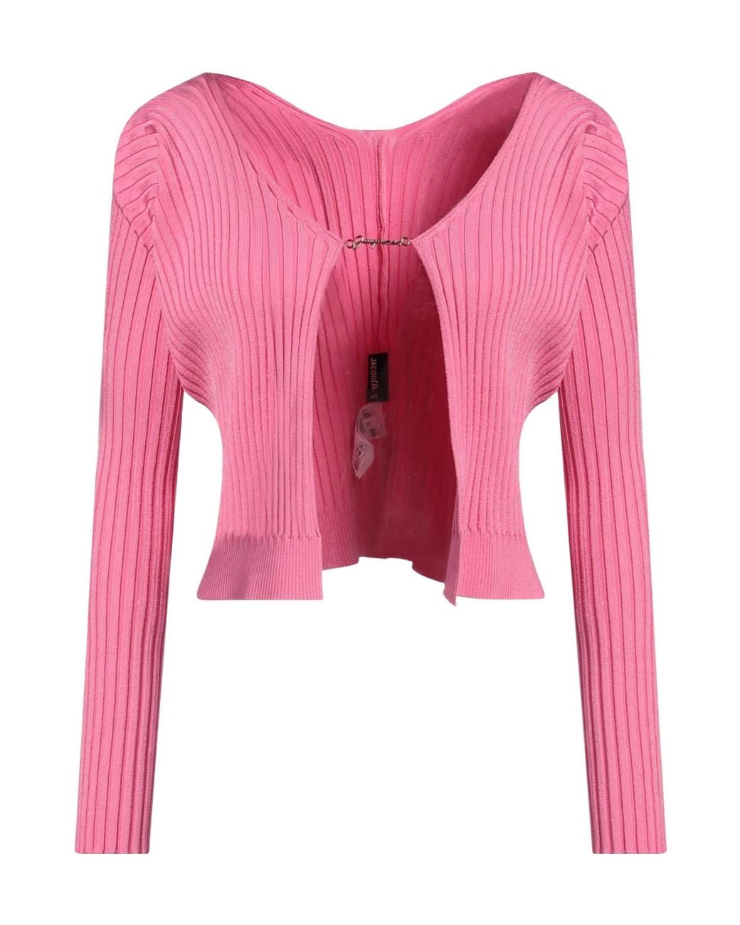 Jacquemus Pink Solid-Colored Knit Top